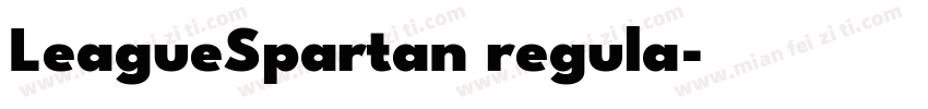 LeagueSpartan regula字体转换